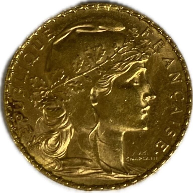 France - Troisième république ( 1870-1940) - 20 Francs 1905 - A : Tête laurée d…