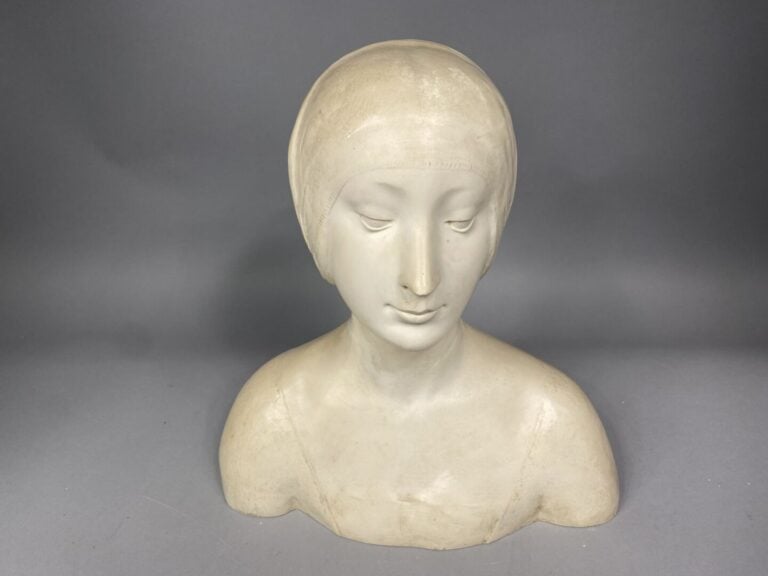 Francesco LAURANA, d'après - Buste de femme - Plâtre ? - H : 43.5 cm
