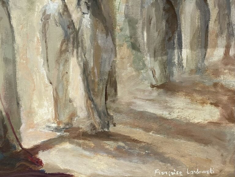 Françoise LANDOWSKI (1917) - Sainte Claire se dépouille de ses vêtements, naiss…