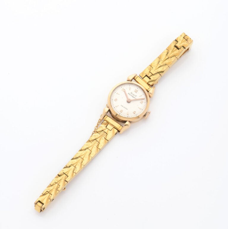 GIRARD-PERREGAUX - Montre bracelet de dame, boîtier rond en or jaune (750) - Ca…