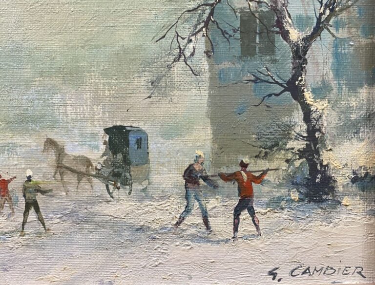 Guy CAMBIER (1923-2008) - Ensemble de 4 tableaux dont huiles sur toile et huile…
