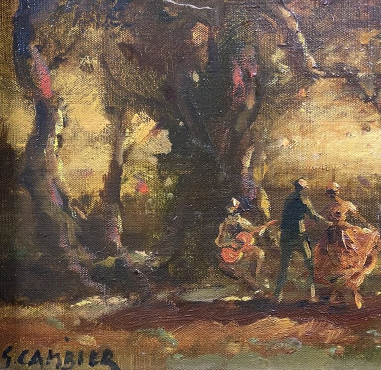 Guy CAMBIER (1923-2008) - Ensemble de 4 tableaux dont huiles sur toile et huile…