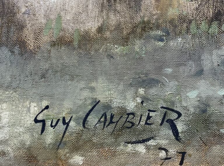 Guy CAMBIER (1923-2008) - Scène galante - Huile sur toile - Signée en bas à gau…