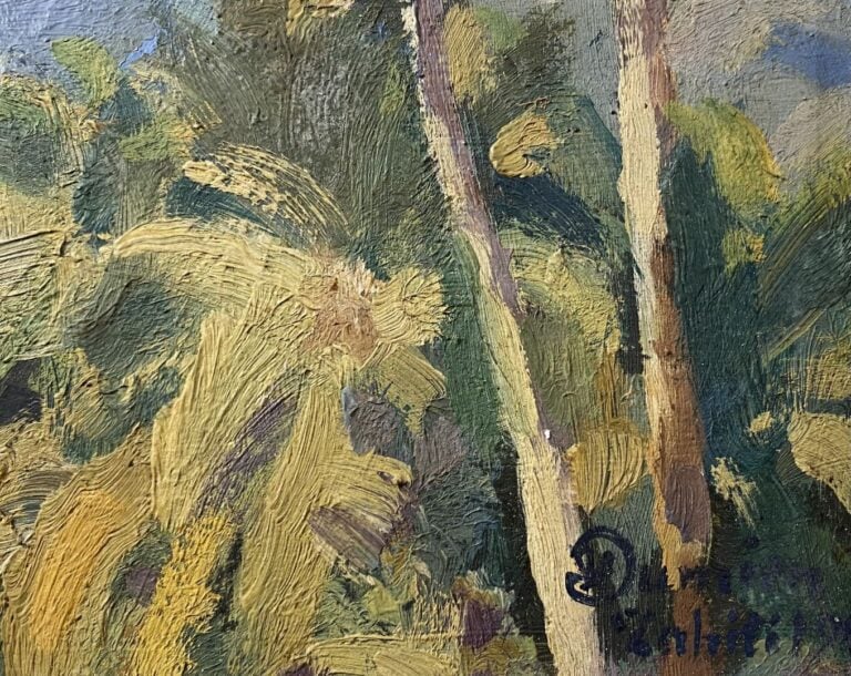 Henri DUMIEN (1909-?) - Paysage de Tahiti - Huile sur carton - Signé, situé et…