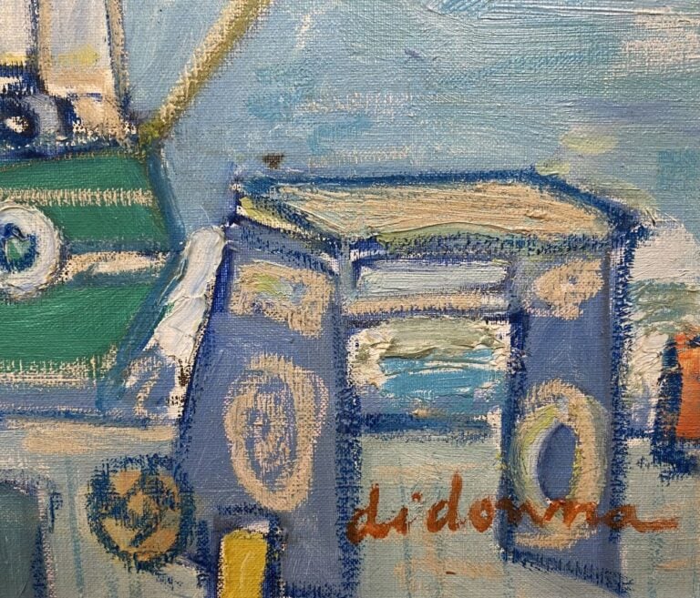 Henry DI DONNA (1932-2008) dit DIDONNA - Vue de port animée - Huile sur toile -…