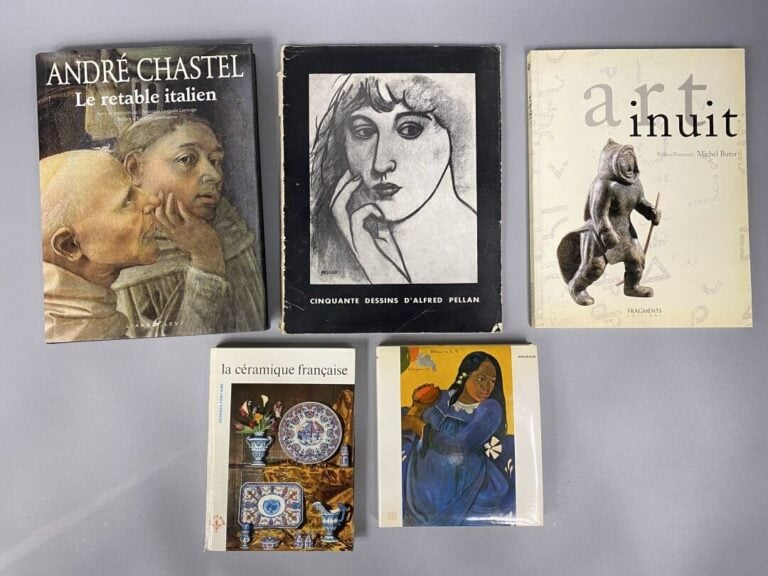 Importante mannette de livres divers comprenant : - - Vincent Van Gogh sa vie s…