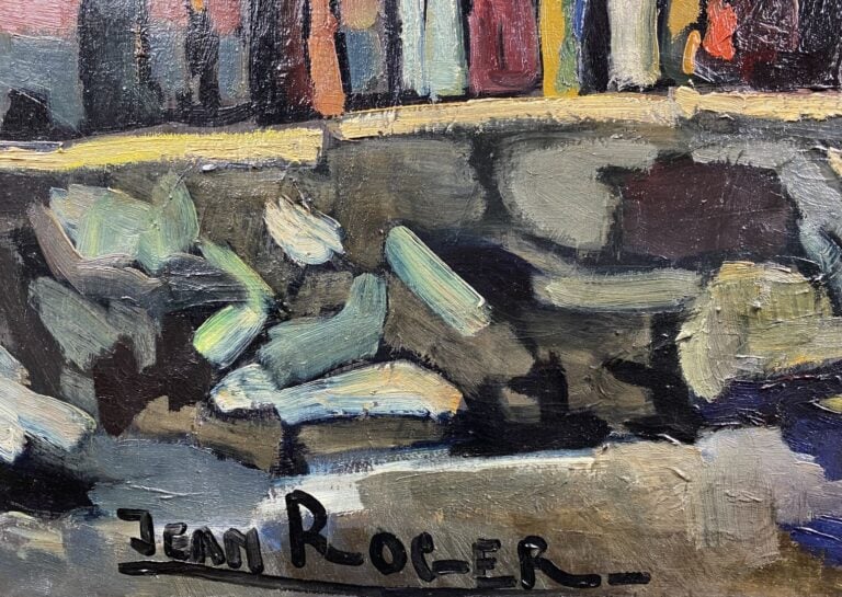 Jean ROGER (1924-2015) - "Le paillon" - Huile sur toile - Signée en bas à gauch…