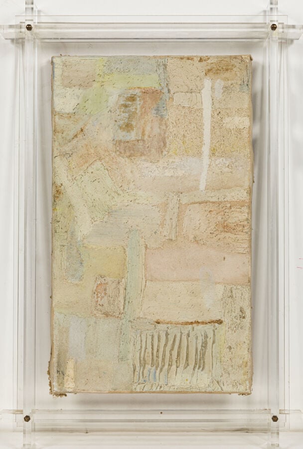 MARTIAL RAYSSE (1936-) - Composition, c. 1958 - Huile et technique mixte sur to…