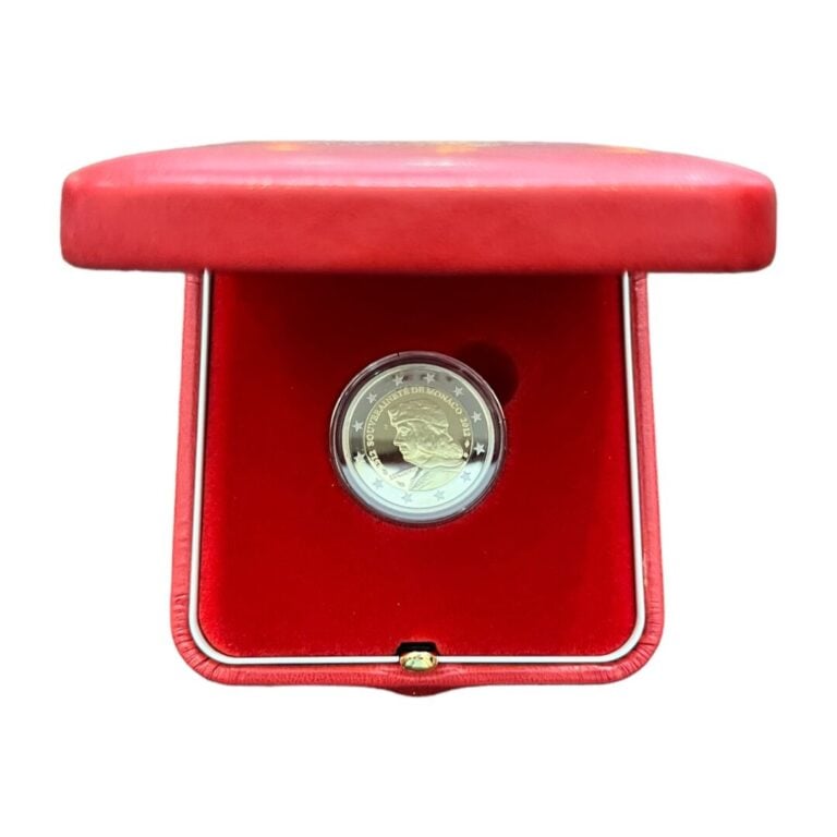 Monaco - - 2 Euros BE 2012 cinq Cinq siècles de Souveraineté - A : Buste à gauc…