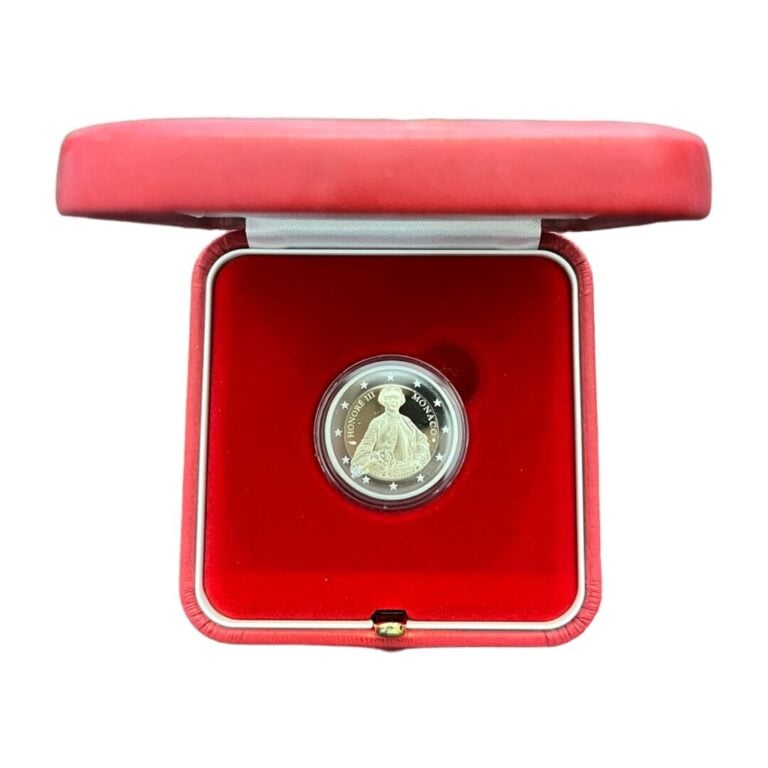 Monaco - - 2 Euros BE 2020 naissance d'Honoré III - A : Buste de face d'Honoré…