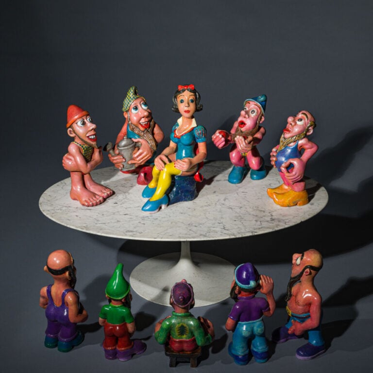 NICOLAS TRUFAUT (1965- ) - Blanche-neige et 9 X-Nains, c.1991-1993 - Ensemble d…