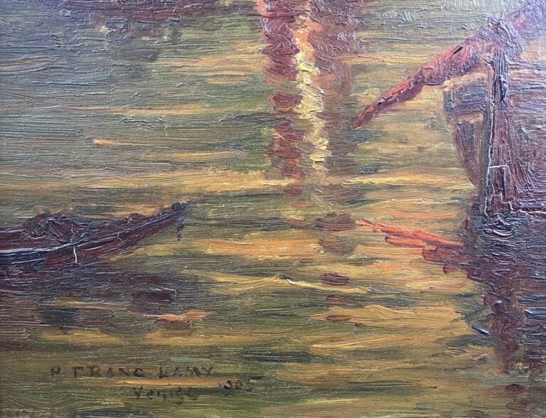 Pierre Franc LAMY (1855-1919) - Venise - Panneau en bois - Signé en bas, situé…