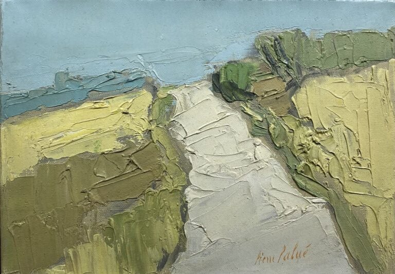 Pierre PALUÉ (1920-2005) - Chemin de campagne - Huile sur toile - Signée en bas…