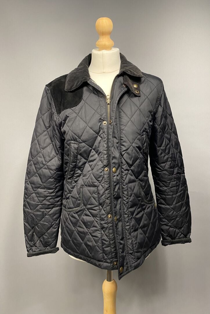Polo Ralph LAUREN - Veste matelassée à empiècement de velours - Taille M - - On…