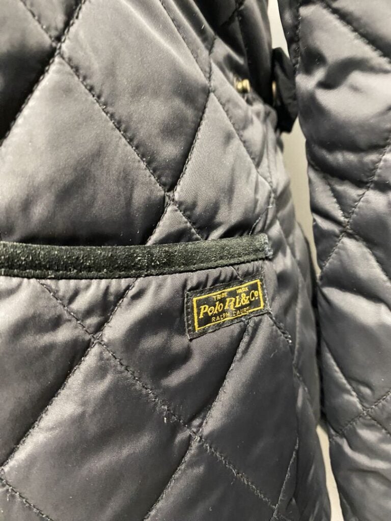 Polo Ralph LAUREN - Veste matelassée à empiècement de velours - Taille M - - On…