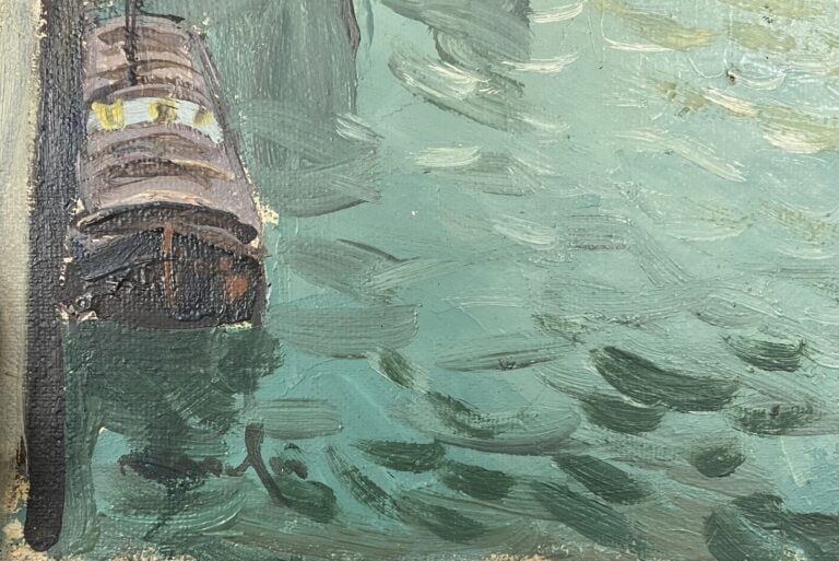 Raymond RENEFER (1879-1957) - Vue de la Seine à Paris - Huile sur toile - Signé…