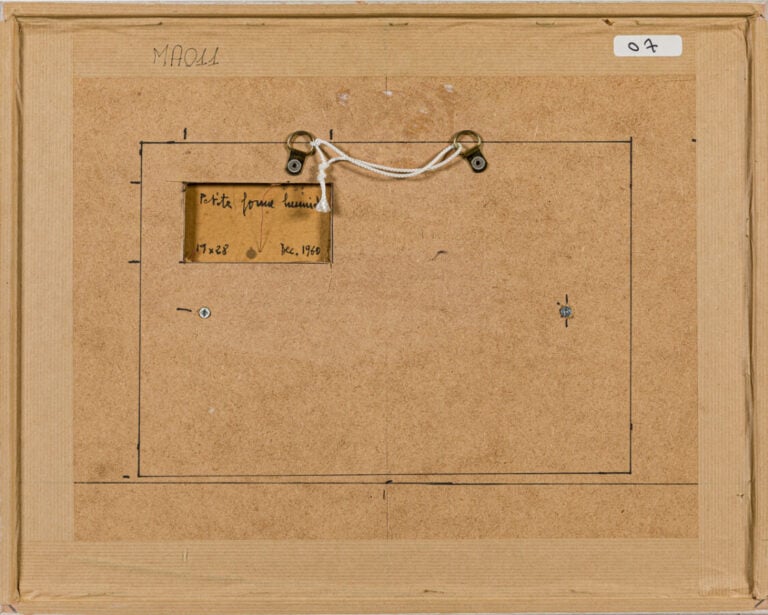 ROBERT MALAVAL (1937-1980) - Petite forme humide, 1960 - Huile sur toile, signé…