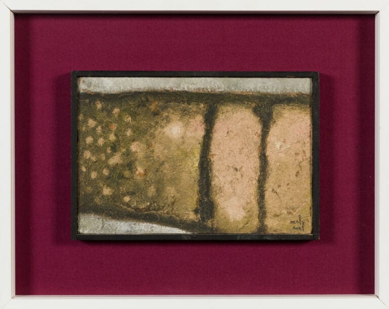 ROBERT MALAVAL (1937-1980) - Petite forme humide, 1960 - Huile sur toile, signé…