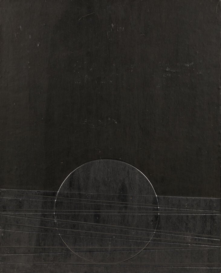 Roberto CRIPPA (1921-1972) - Landscape, 1968 - Peinture sur panneau de bois pei…