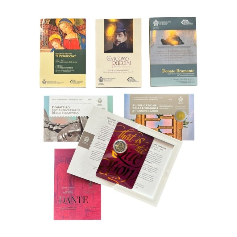 Saint Marin - - Lot de sept 2 euros commémorative comprenant : - - La 2013 : "…