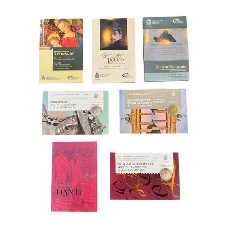 Saint Marin - - Lot de sept 2 euros commémorative comprenant : - - La 2013 : "…