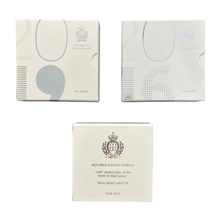 Saint Marin - - Lot de trois 10 euros comprenant les années 2012, 2016 et 2019.…