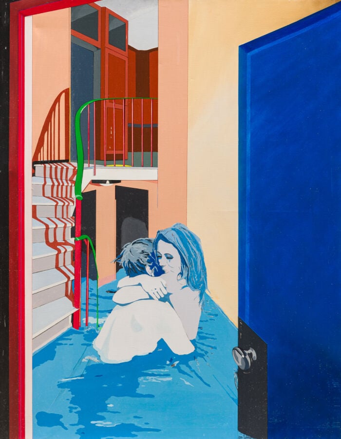 Silvio PASOTTI (1934-) - Mon amour, mon amour, 1972 - Acrylique sur toile, sign…