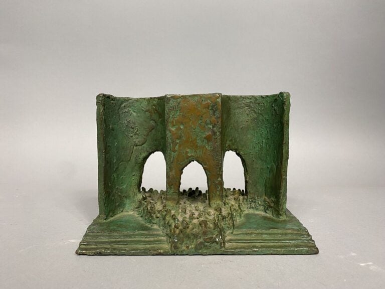 Vatchko VATCHKOV (1933-1999) - Composition, c. 1990-1992 - Bronze a patine vert…