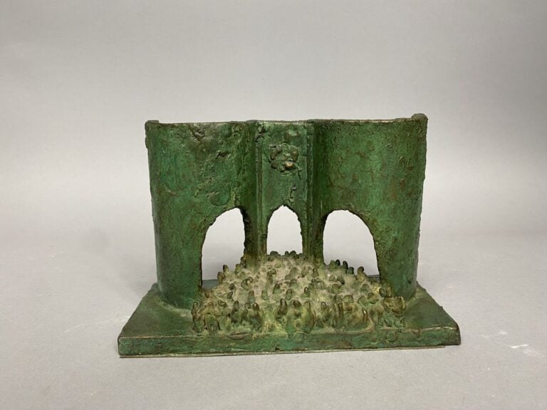 Vatchko VATCHKOV (1933-1999) - Composition, c. 1990-1992 - Bronze a patine vert…