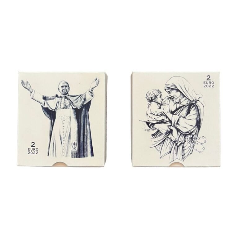Vatican - - Lot de deux 2 Euros BE 2022 " 25 ans de la mort de Mère Theresa de…