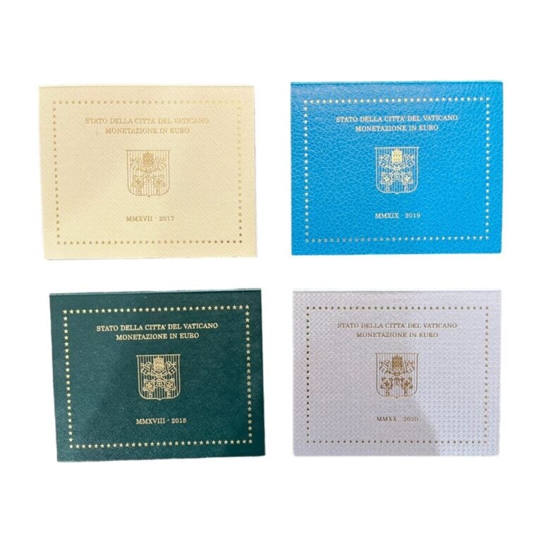 Vatican - - Lot de quatre Série BU 2017, 2018, 2019 et 2020 comprenant les monn…