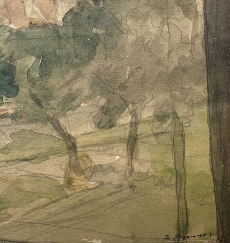 Zyg BRUNNER (1878-1961) - Paysage - Aquarelle sur papier - Signé en bas à droit…