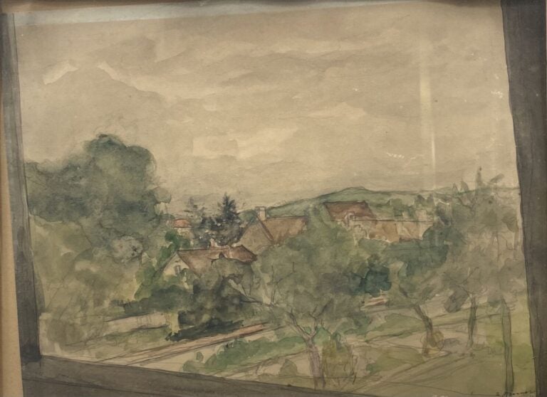 Zyg BRUNNER (1878-1961) - Paysage - Aquarelle sur papier - Signé en bas à droit…