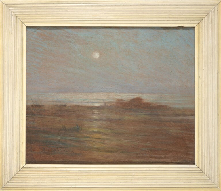 Arsène CHABANIAN (1864-1949) - Clair de lune - Pastel sur papier - Signé en bas…