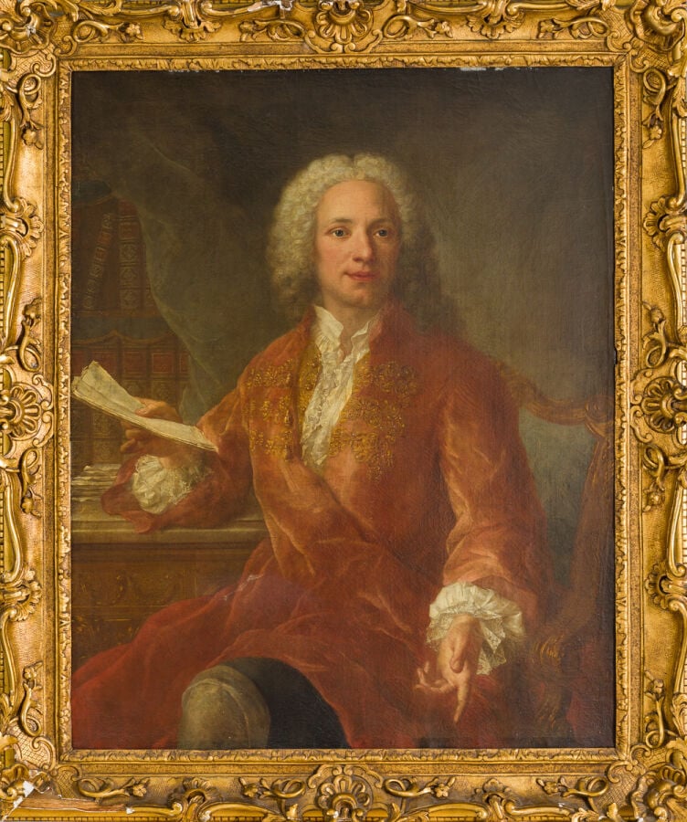 Attribué à Marianne LOIR (vers 1715 - 1769) - Portrait présumé de Charles de Fi…