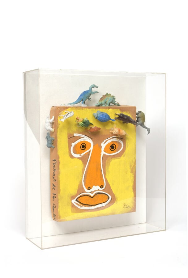 BEN (1935-2024), Benjamin VAUTIER dit - Portrait de M. Ciarlet, 1981 - Acryliqu…