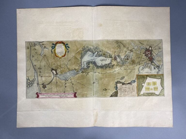 BLAEU - Carte en couleurs de Berg op Zoom [Pays Bas] : Tabula Bergarum ad Zomam…