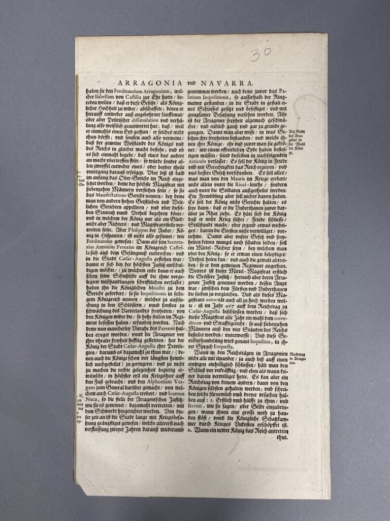 BLAEU - Carte en couleurs de l'Aragon et de la Navarre : Navarra regnum. - 4 pa…