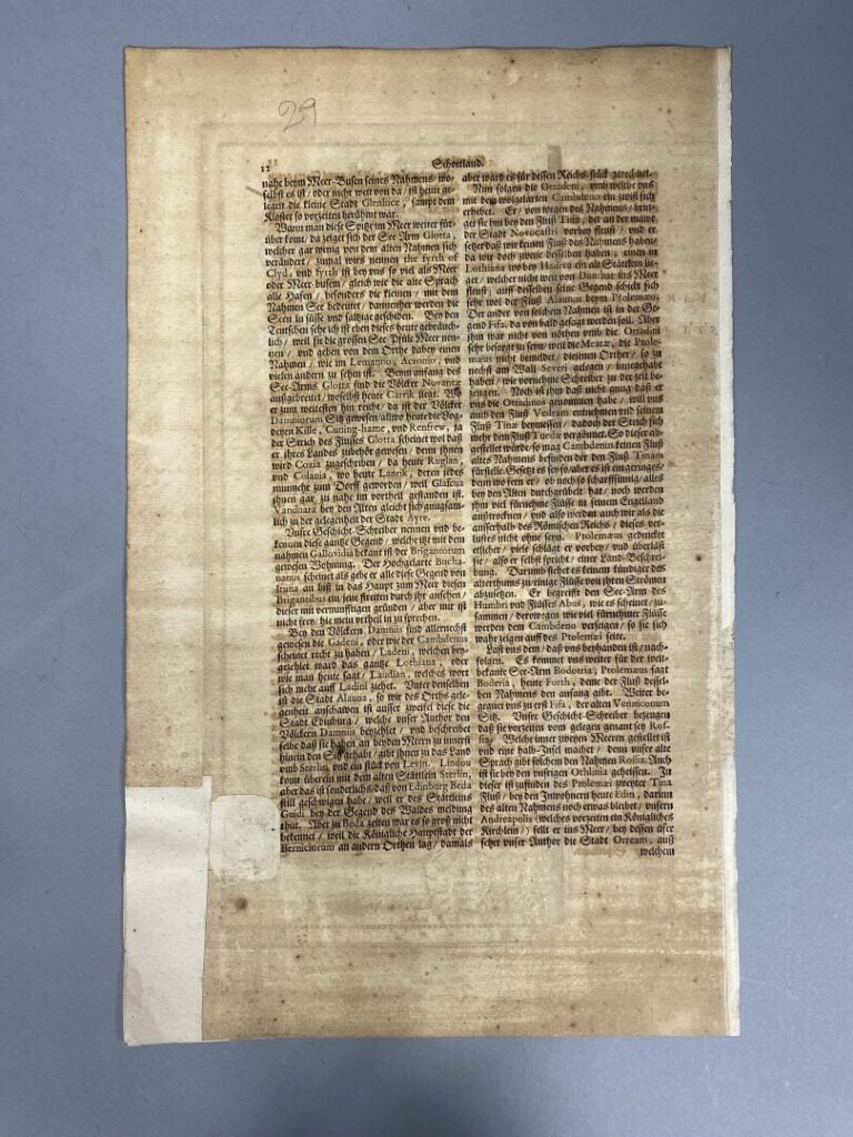 BLAEU - Carte en couleurs de l'Ecosse : Scotia antiqua, qualis priscis temporib…