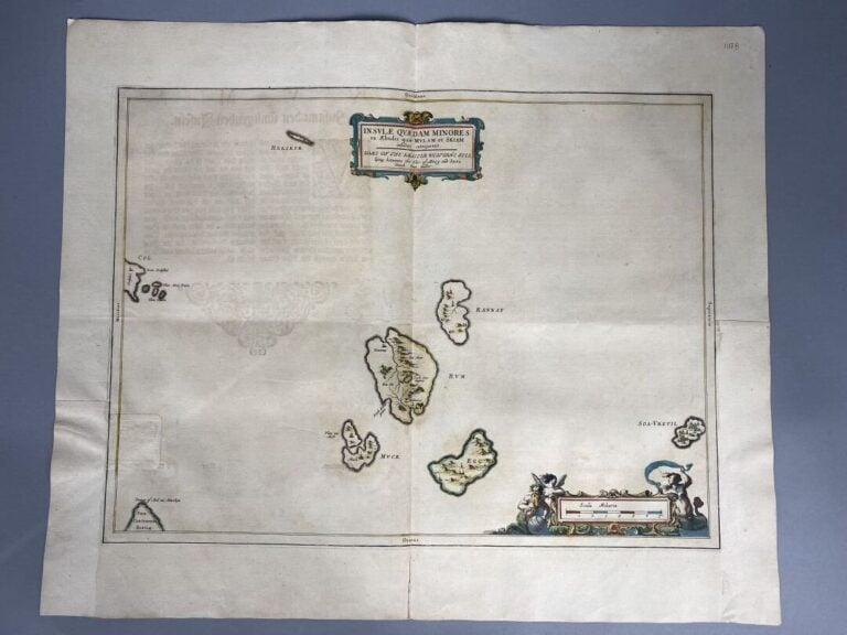 BLAEU - Carte en couleurs de l'île de [Nouvelles HEBRIDES] : Insulae quaedam mi…