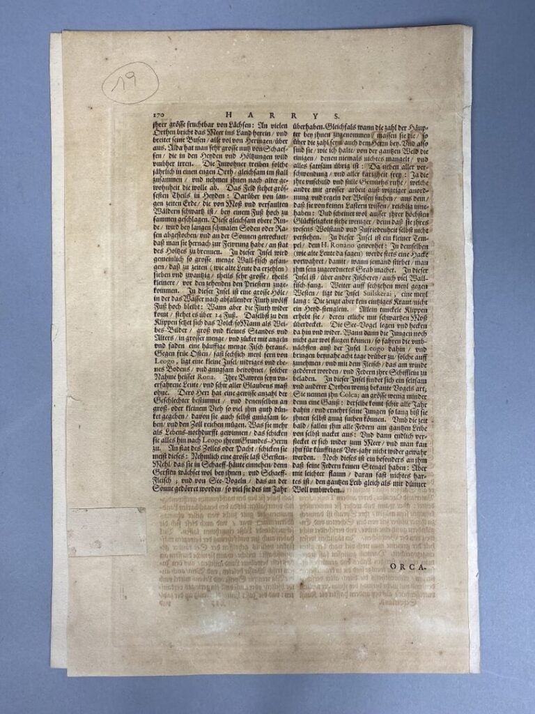 BLAEU - Carte en couleurs des iles écossaises de Lewis et Harray. Leogus et Har…