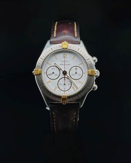 BREITLING - BRACELET MONTRE modèle « Callisto », chronographe trois compteurs,…