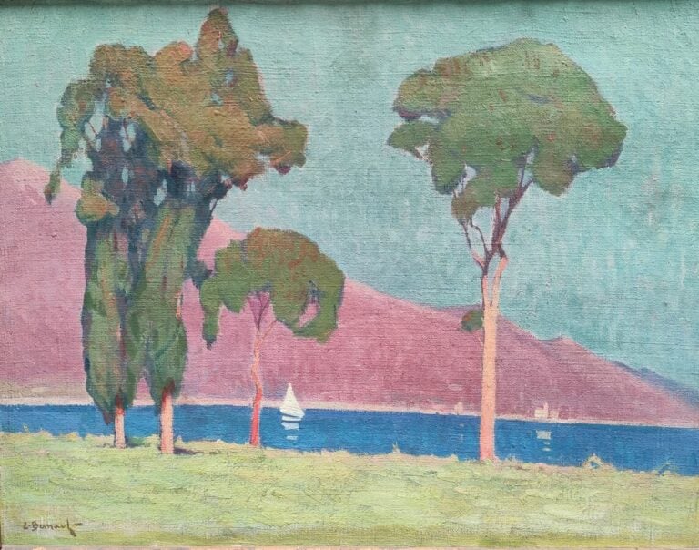 Édouard BERNAUT (1890-1981) - Paysages de la Corse (deux) - Huile sur toile - H…