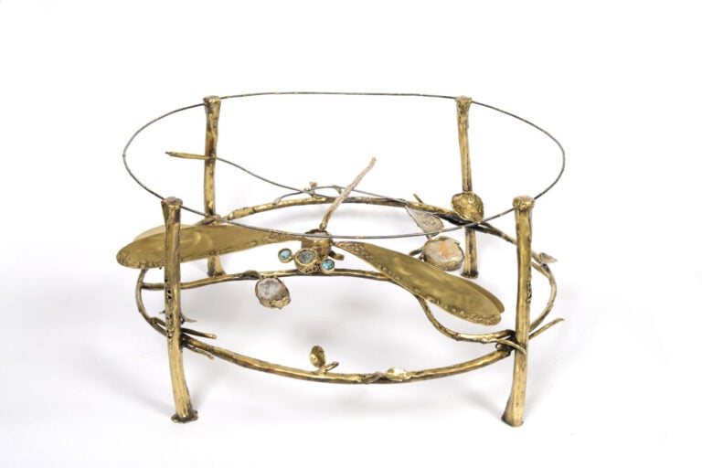 Gilbert LIBLIN (1954) - Table basse, modèle Château de Mailleroncourt-Charette,…