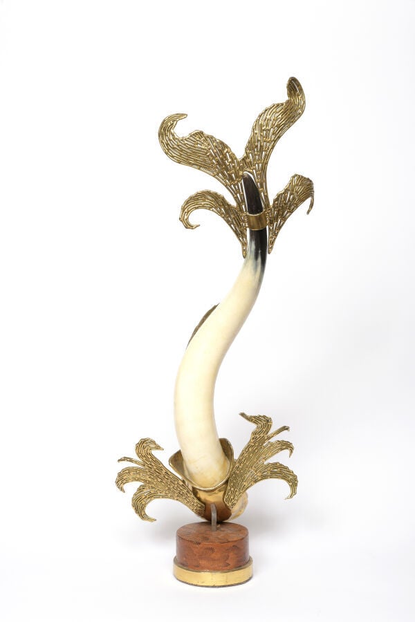 Jacques DUVAL-BRASSEUR (1934-2021) - Poisson - Sculpture en laiton soudé doré,…