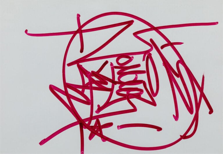 JONONE né en 1963. - Tag. - Feutre rouge. - 28.5x19.5 cm
