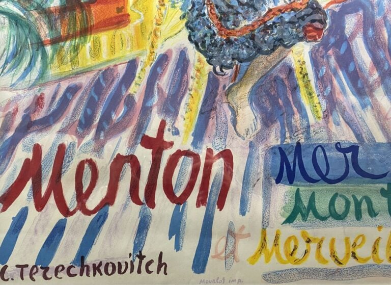 Kostia Terechkovitch dit Constantin Terechkovitch, d'après - "Menton" - Lithogr…