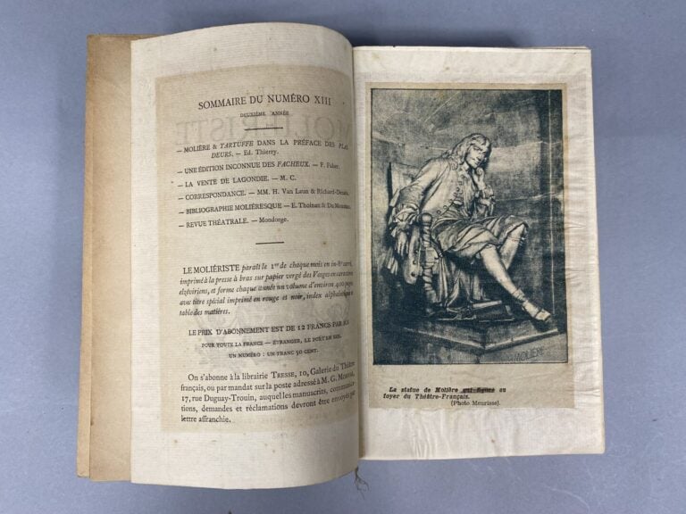 MONVAL Georges - Le Molièriste, revue mensuelle - Paris, Librairie Tresse, 1880…