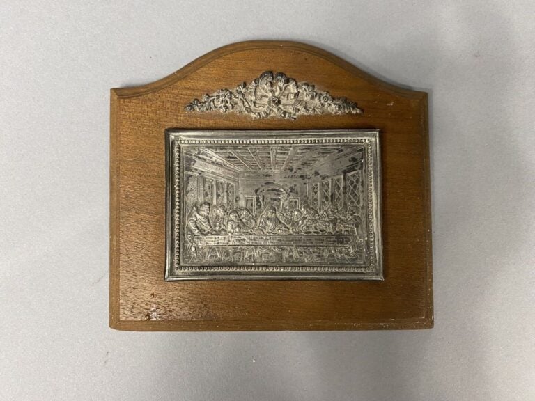 Petit bourse en argent (800) - Poids: 35 g - On joint une plaque en métal argen…