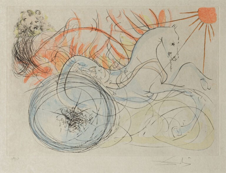 Salvador DALI (1904-1989) - Élie et son char (Michler, Lôpsinger 758) - Point s…